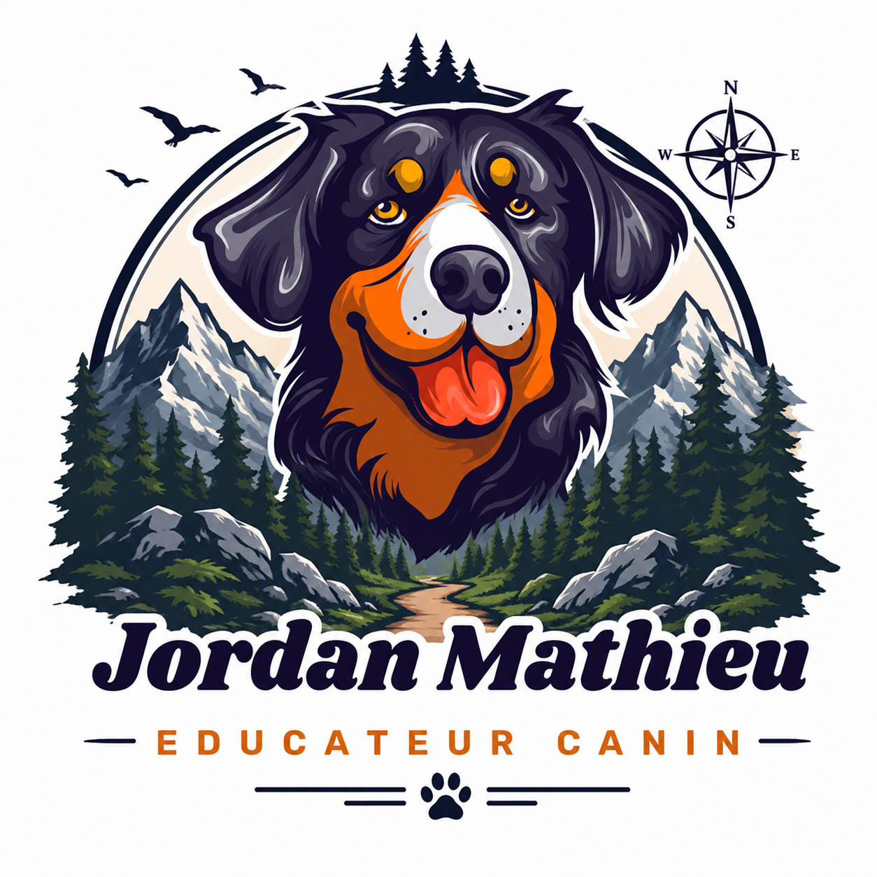Logo Jordan Mathieu — Éducateur Canin Comportementaliste 06